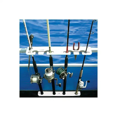 TACO METALS P03-074W ROD RACK 4 ROD DELUXE PONTOON WHIT