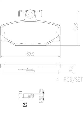 DISC BRAKE PAD SET