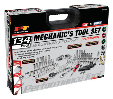 134PC MECHANIC'S TOOL SET