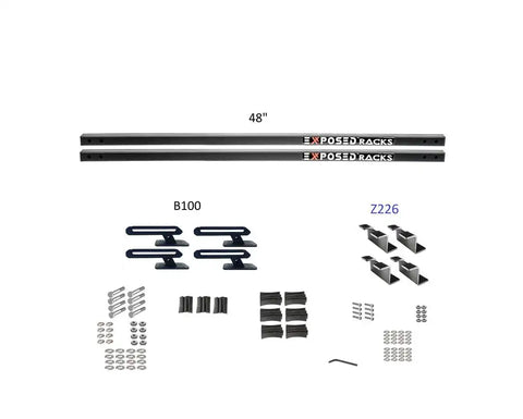 EXPOSED RACK 8-00-7663-BK SLD(2)48'BK+B100+Z226
