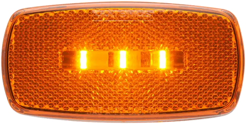 LED MARK LIGHT;OVAL;BLK BSE;AMB;