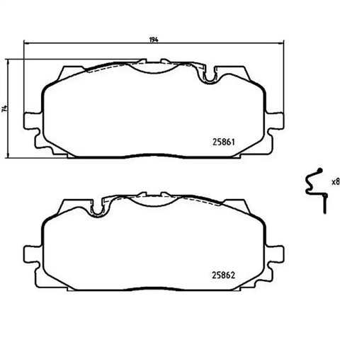 DISC BRAKE PAD SET
