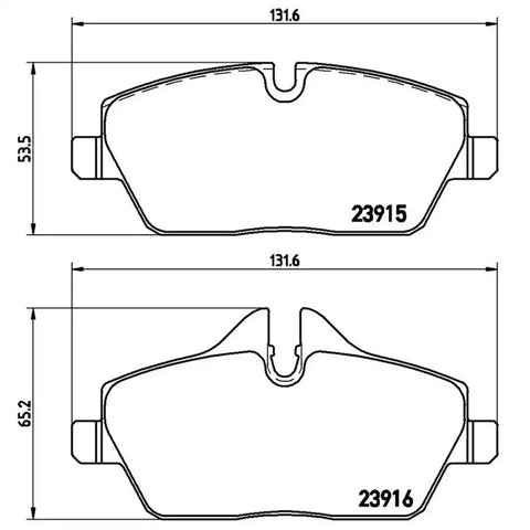 BREMBO P06034 DISC BRAKE PAD SET
