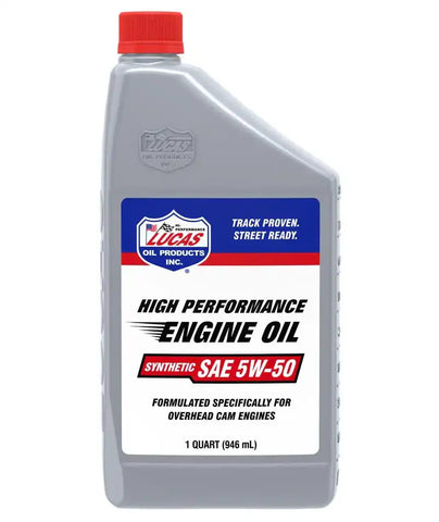LUCAS OIL 10101 SAE 5W-50 SYNTHETIC MOTOR OIL EACH