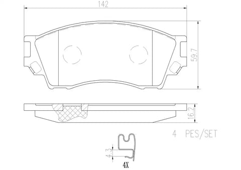 DISC BRAKE PAD SET