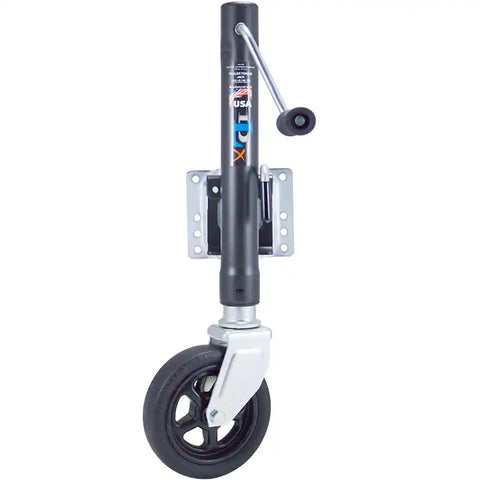 DUTTON 22210 1500 LB SWIVEL JACK 8' WHEEL BLACK