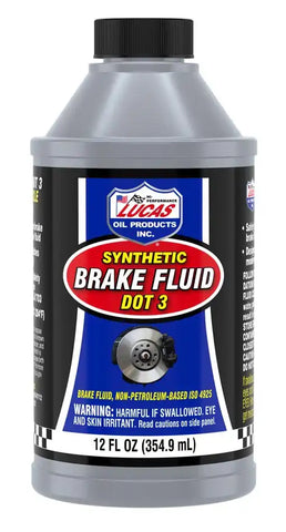 LUCAS OIL 10825 DOT 3 BRAKE FLUID 12OZ