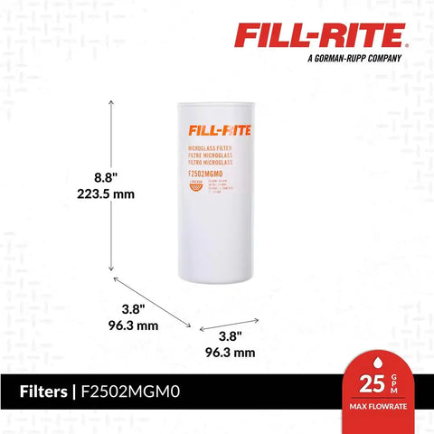 FILL RITE F2502MGM0 UP TO 25 GPM LOW MICRON MULTI FUEL