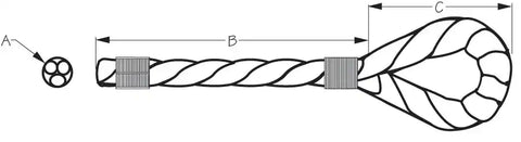 SEA DOG 301110020BK-1 TWISTED NYLON DOCK LINE 3/8' X
