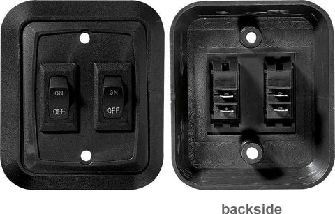 RV DESIGNER S656 WALLPLATESWITCH BLACK DOUBLE 3