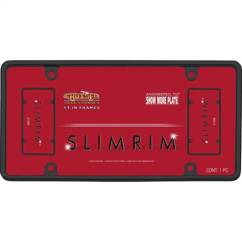 CRUISER 21350 SLIM RIM BLACK LIC FRAME