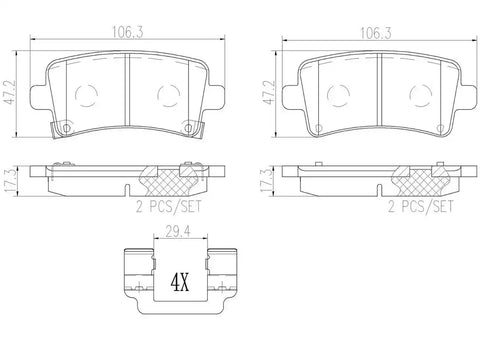 DISC BRAKE PAD SET