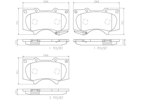 DISC BRAKE PAD SET
