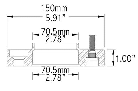 WHL ADPTR 5X4.5-5X4.5HUB CENTRIC EA