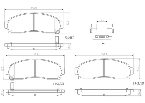 DISC BRAKE PAD SET