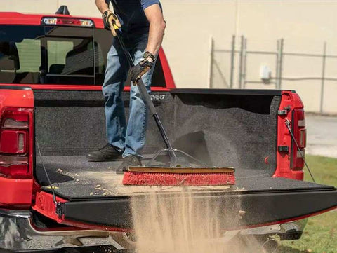 BedRug BRR24DCK Bed Liner Classic Drop In Under Bed Rail Dark Gray Carpet-Like P