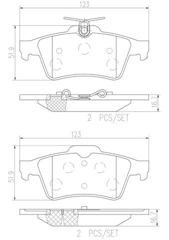 DISC BRAKE PAD SET