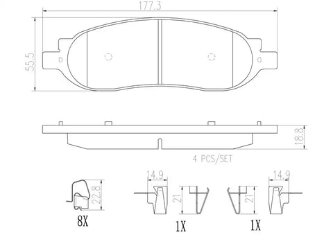 DISC BRAKE PAD SET