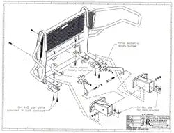 Ranch Hand GGF09HBL1 Grille Guard Legend Black Steel With Brush Guard Without Sk