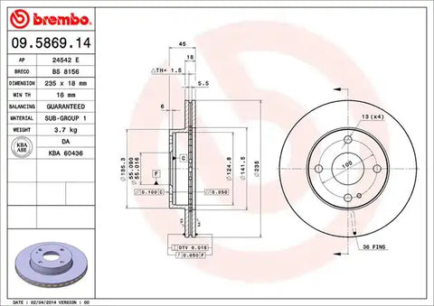 DISC BRAKE ROTOR