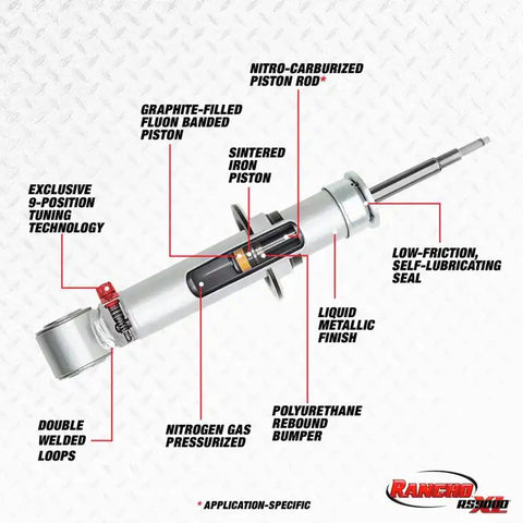 RANCHO RS999784 RS9000XL SERIES SHOCK