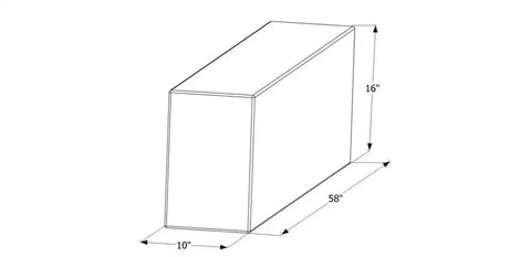 ICON 12457 WT2457  58X16X10  38 GAL.