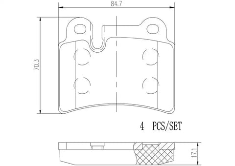 DISC BRAKE PAD SET