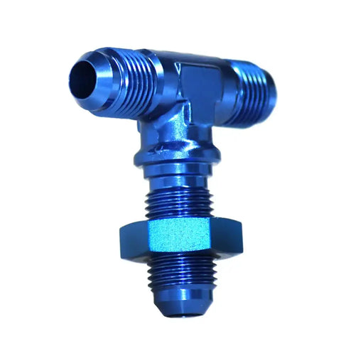 -6AN BLU BULKHEAD FLARE TEE