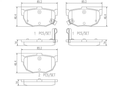 DISC BRAKE PAD SET