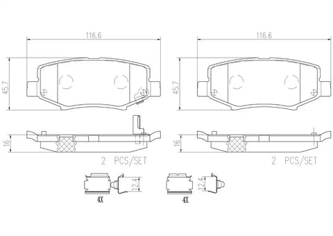 DISC BRAKE PAD SET