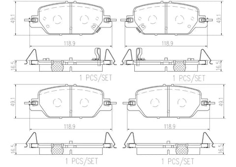 DISC BRAKE PAD SET