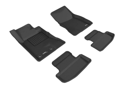 3D MATS/U-AC L1FR08501509 3D KAGU FLOOR MAT 2 ROW SET BLACK