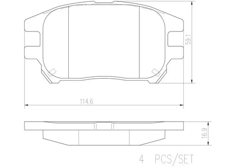 DISC BRAKE PAD SET