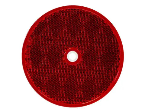 BUYERS PROD 5623316 REFLECTOR RED 3-3/16IN ROUND BOLT