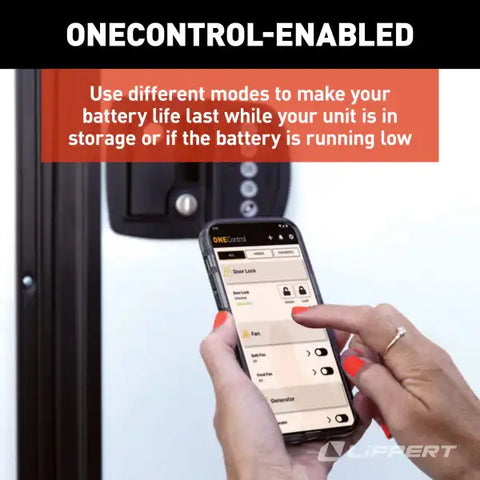 Lippert Components 2022119636 RV Bluetooth Door Lock V1 - Right Entry Door Lock Paddle Type With Dead Bolt