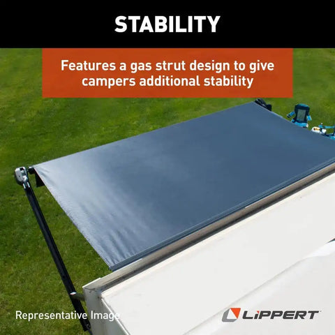 FLAT AWNING ARM ASBLY BLK