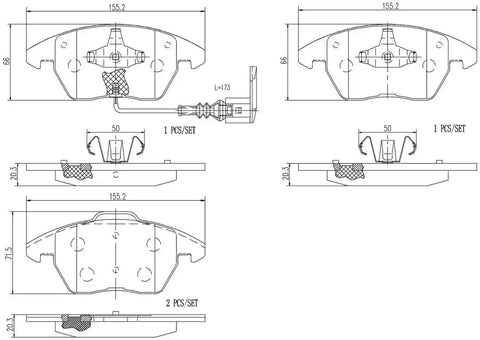 DISC BRAKE PAD SET
