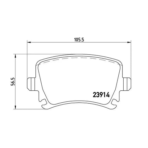 BREMBO P85095 DISC BRAKE PAD SET