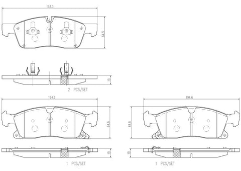 DISC BRAKE PAD SET