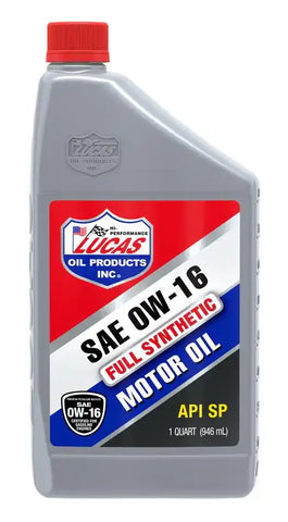 LUCAS OIL 11181 SYNTHETIC SAE 0W-16 API SP ILSAC GF