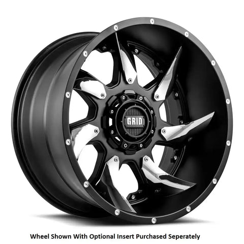 GRID WHEELS GD0120090880B0024 GD01 20X9 8X180 +00 124.2CB MT BLK