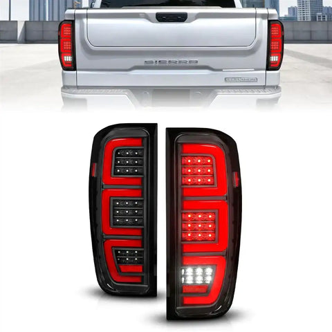 ANZO USA 311457 Tail Light Assembly LED Clear Lens Black Housing Red Brake Light/