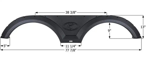 ICON 12410 FENDER SKIRT TANDEM KEY BLK