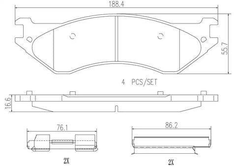 DISC BRAKE PAD SET