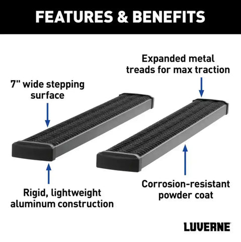 LUVERNE TRK 415125-401733 GRIP STEP 7' X 125' ALUMINUM W2W RU