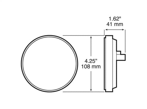 LED 4' ROUND BACKUP LIGHT
