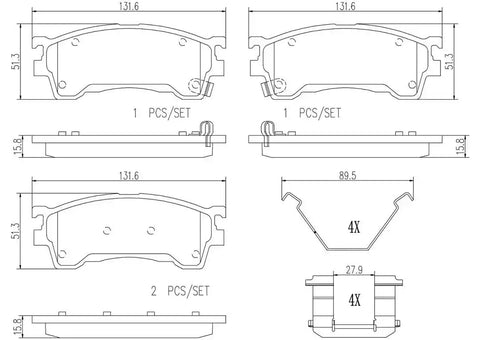 DISC BRAKE PAD SET