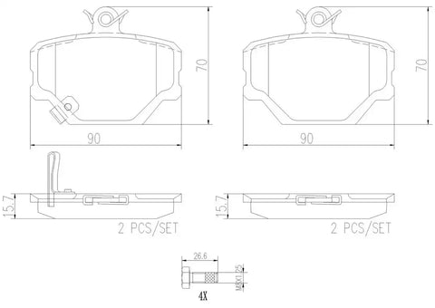 DISC BRAKE PAD SET