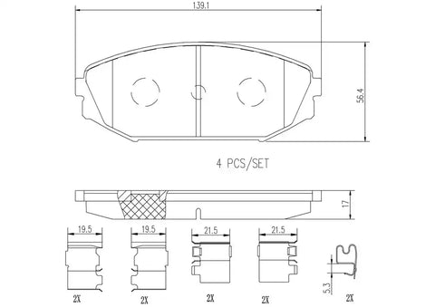 DISC BRAKE PAD SET