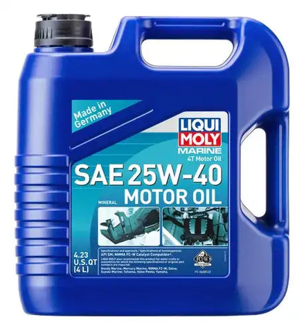 LIQUI MOLY 20548 MARINE 4T SAE 25W-40 OIL  4L